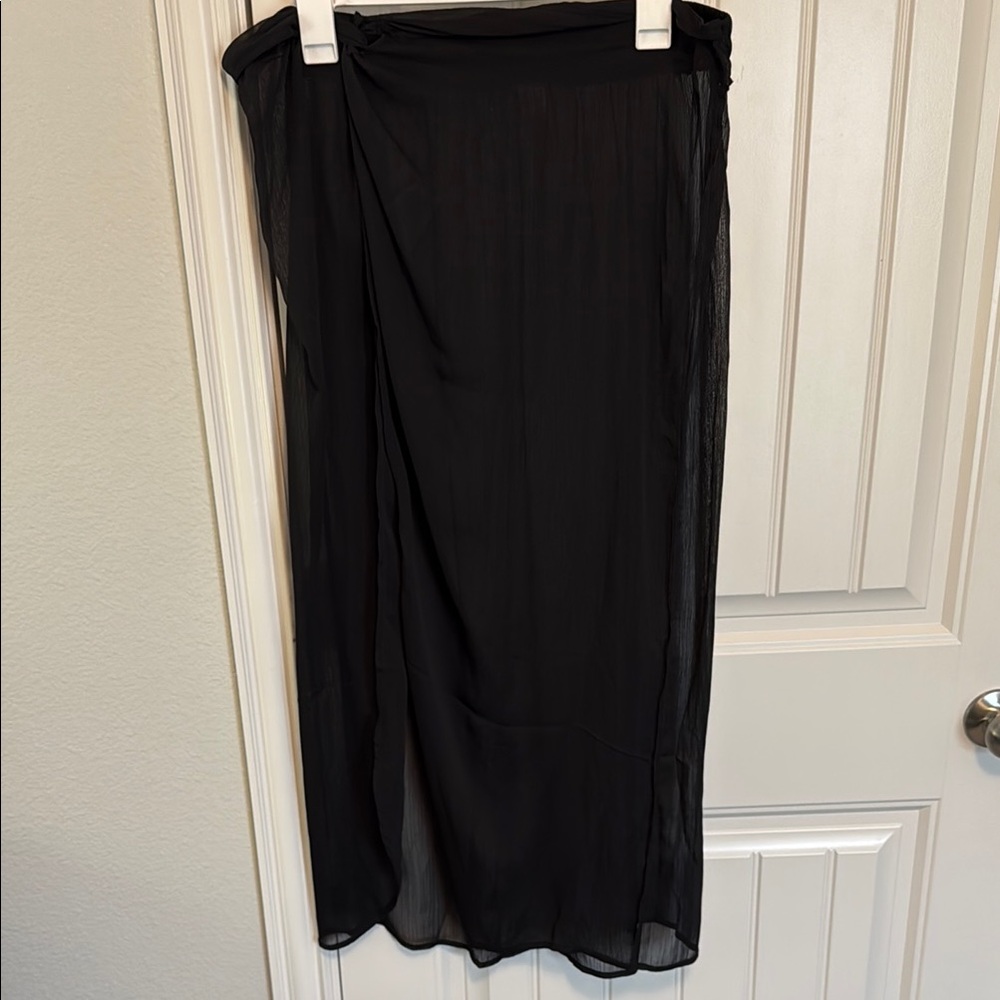 Black Sheer Swim Cover Up size XL